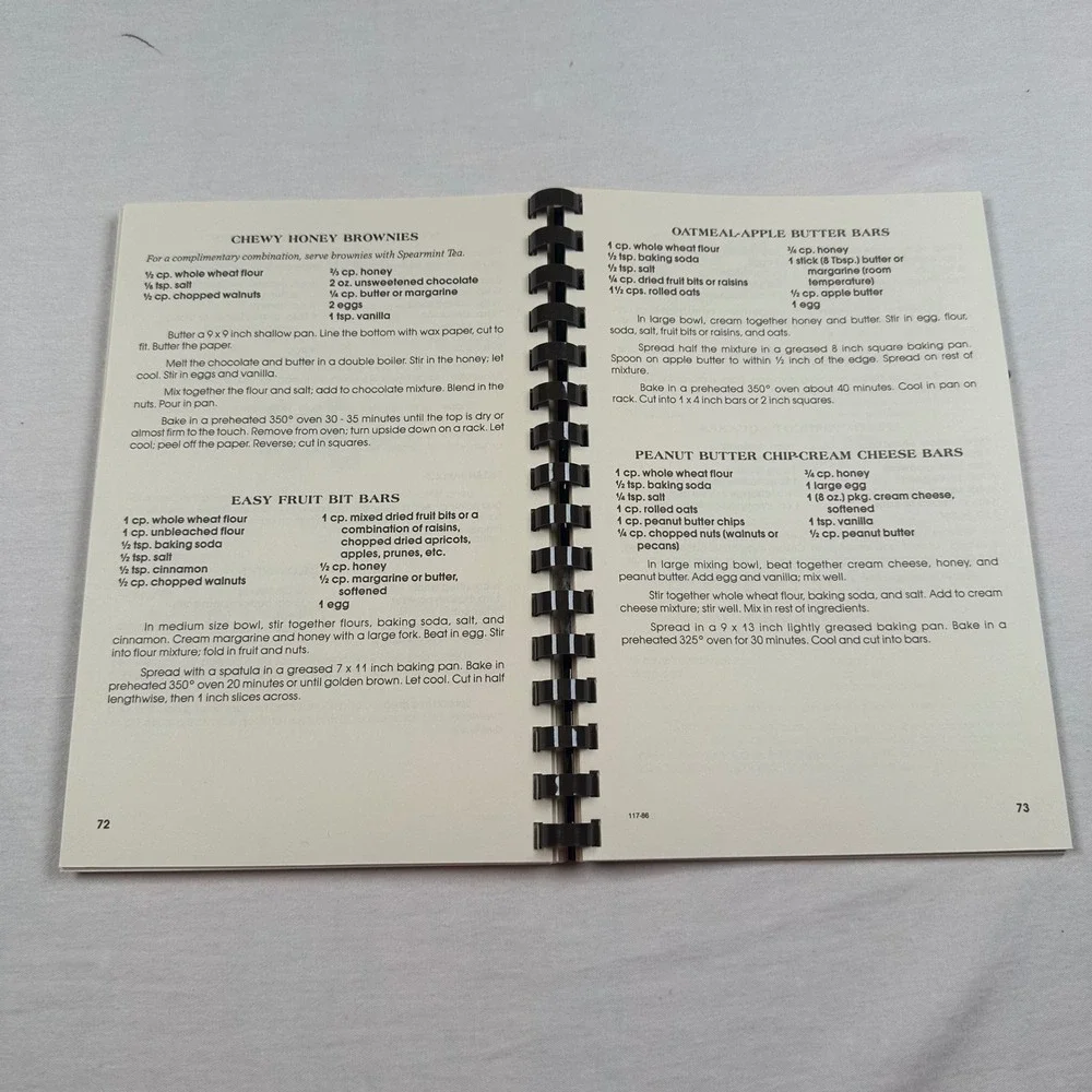 Vintage 86 War Eagle Mill Whole Grain Honey Cookbook Spiral Bound Unique Recipes